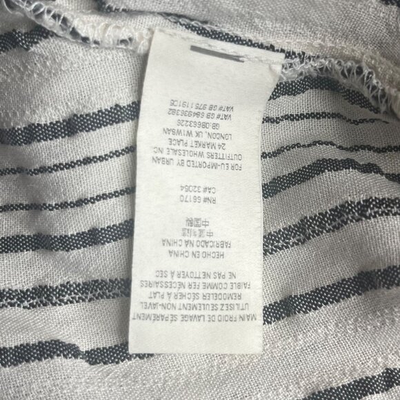 Free People Womens Shirt Tunic Cream Gray Boho Size XS - Picture 7 of 8